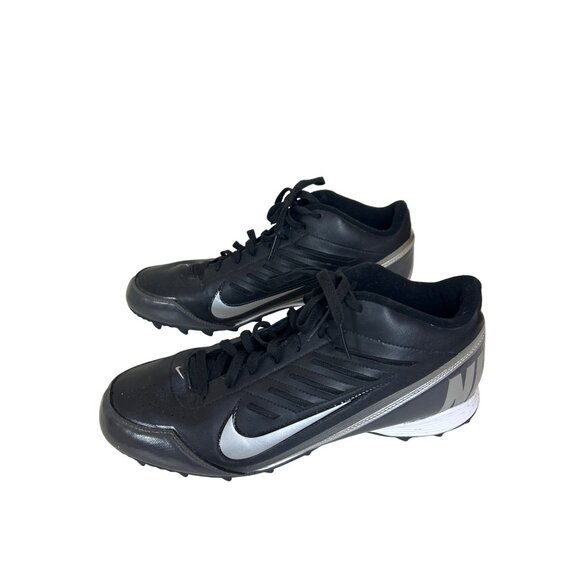 Nike Land Shark Football Cleats Shoes Men’s Size 13 Black Silver main image 6